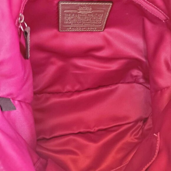 Coach Madison Floral Opa Sophia Shoulder Bag shades of pink and metallic gold - Picture 10 of 16